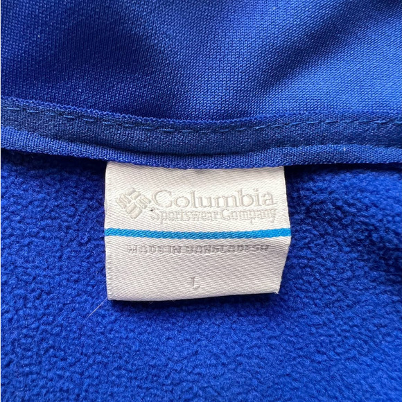 Columbia Florida Gators Blue Fleeced Lined 1/4 Zip Pull Over Jacket- L - Picture 5 of 13